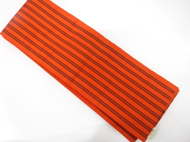 JAPANESE HANHABA OBI / CHIKUZEN HAKATA / WOVEN STRIPE